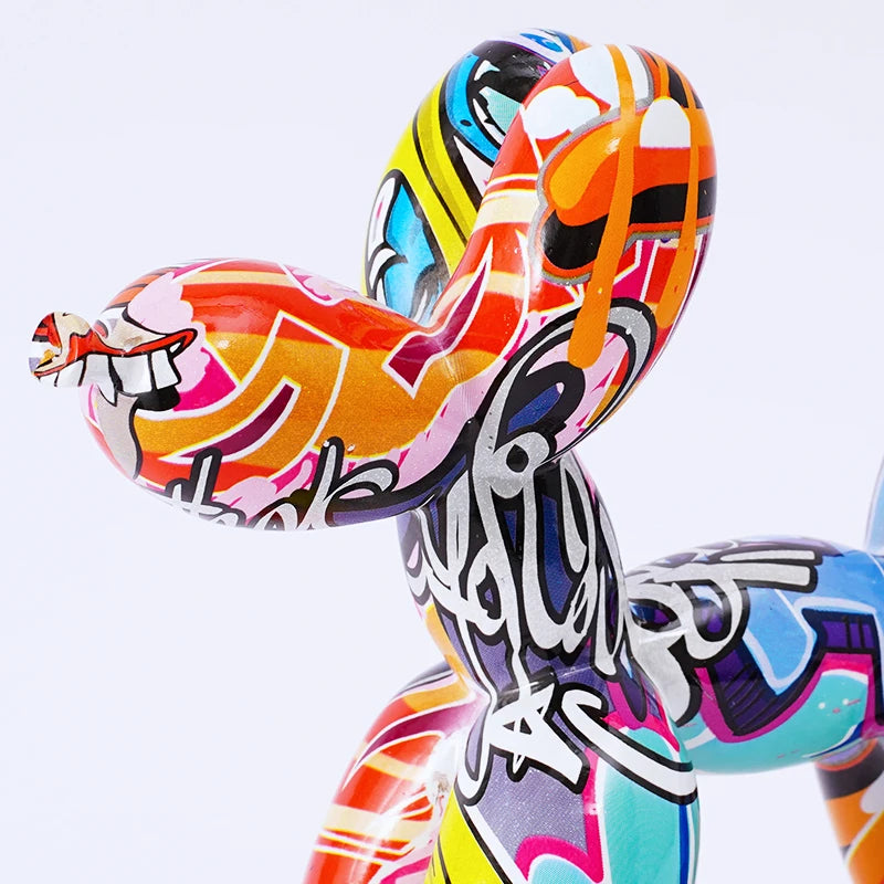Graffiti Dog Sculpture