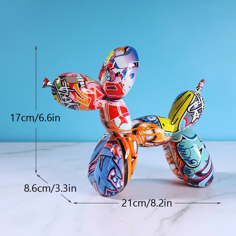 Graffiti Dog Sculpture