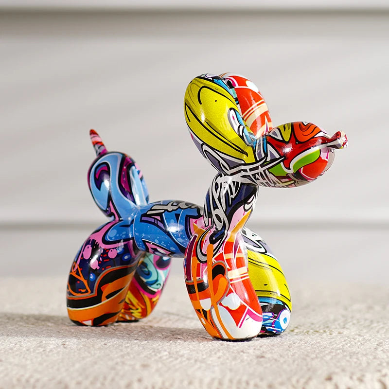 Graffiti Dog Sculpture